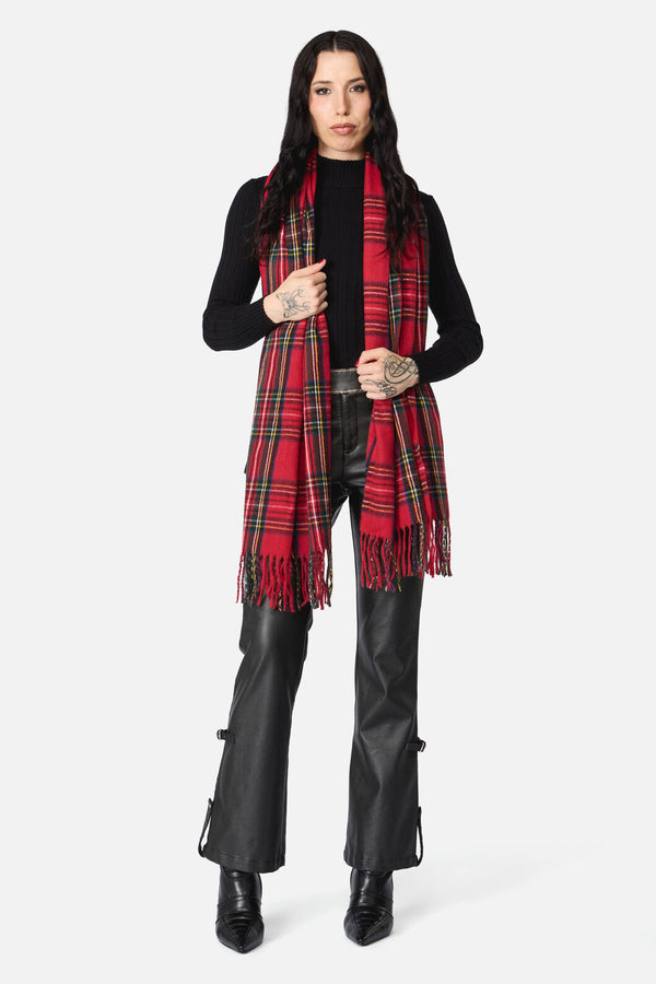 Dangerfield - Tartan Scarf - red