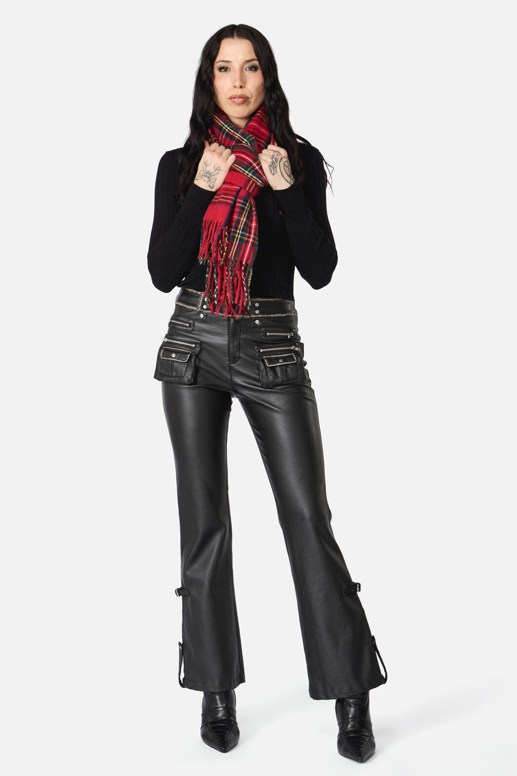 Dangerfield - Tartan Scarf - red