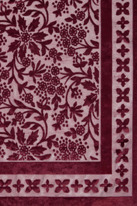 Dangerfield - Velvet Burnout Scarf - burgundy
