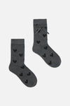 Dangerfield - Heart & Bow Socks - grey