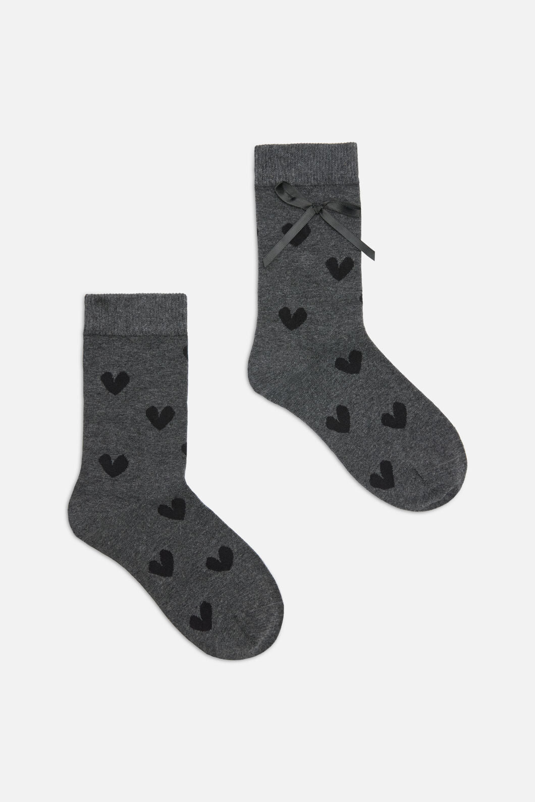 Dangerfield - Heart & Bow Socks - grey