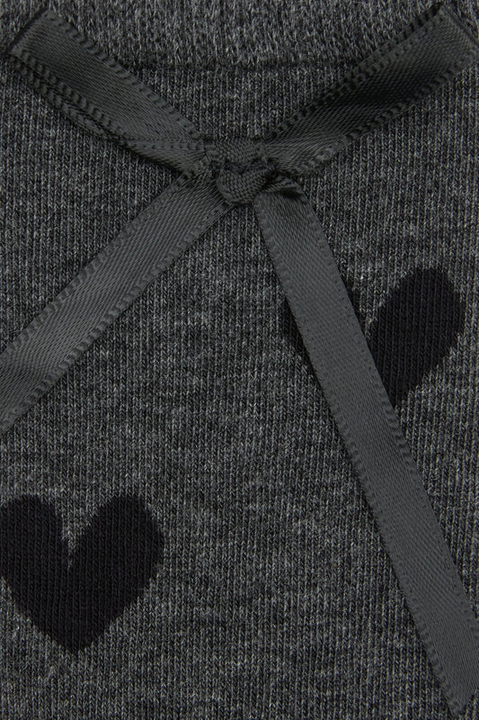 Dangerfield - Heart & Bow Socks - grey