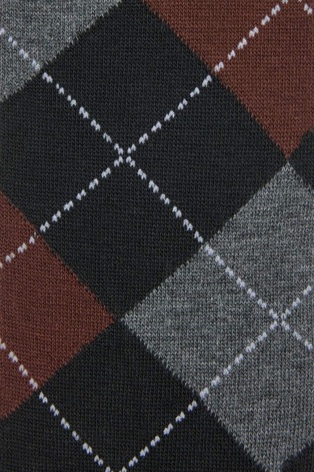 Dangerfield - Long Argyle Socks - black-grey