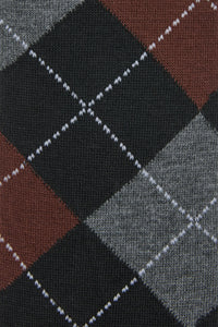 Dangerfield - Long Argyle Socks - black-grey