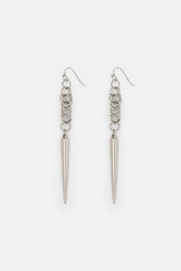 Dangerfield - Chainmail Drop Earrings - silver