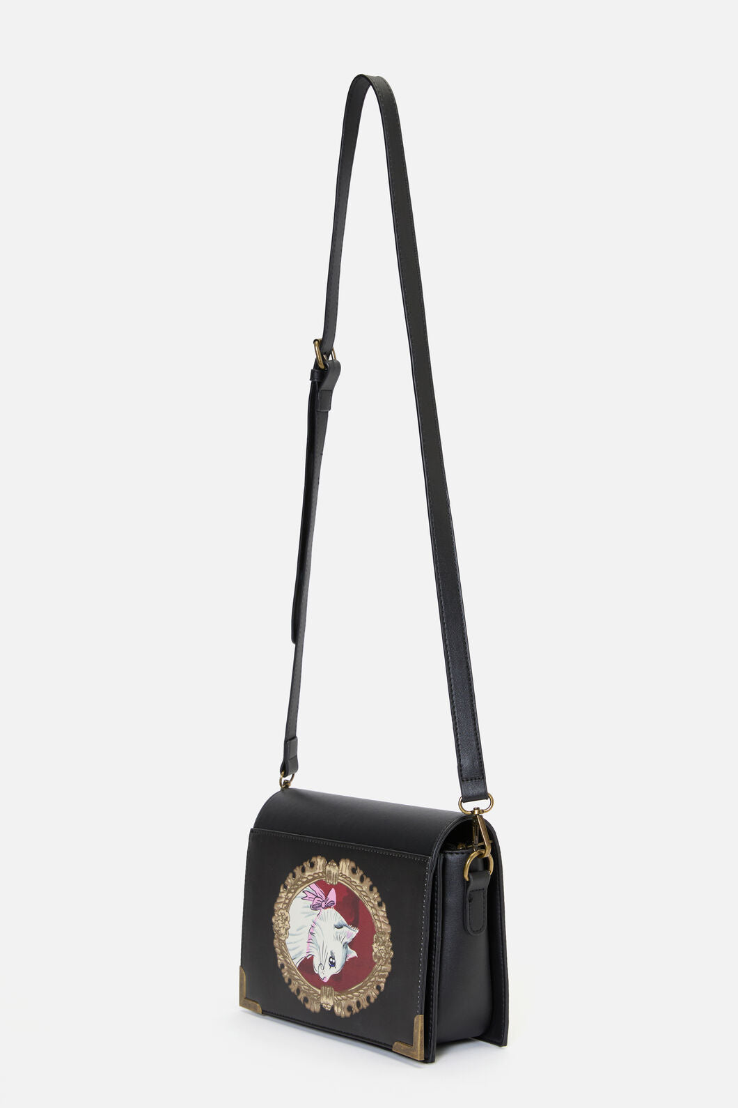 Dangerfield - Snowdrop Cat Book Bag - black