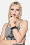 Dangerfield - Stud Buckle Cuff - black