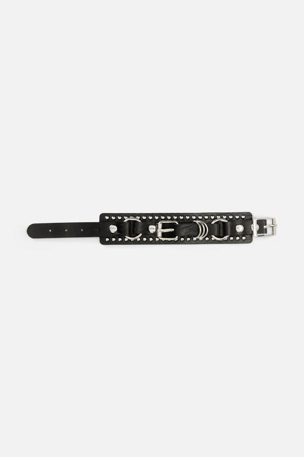 Dangerfield - Stud Buckle Cuff - black