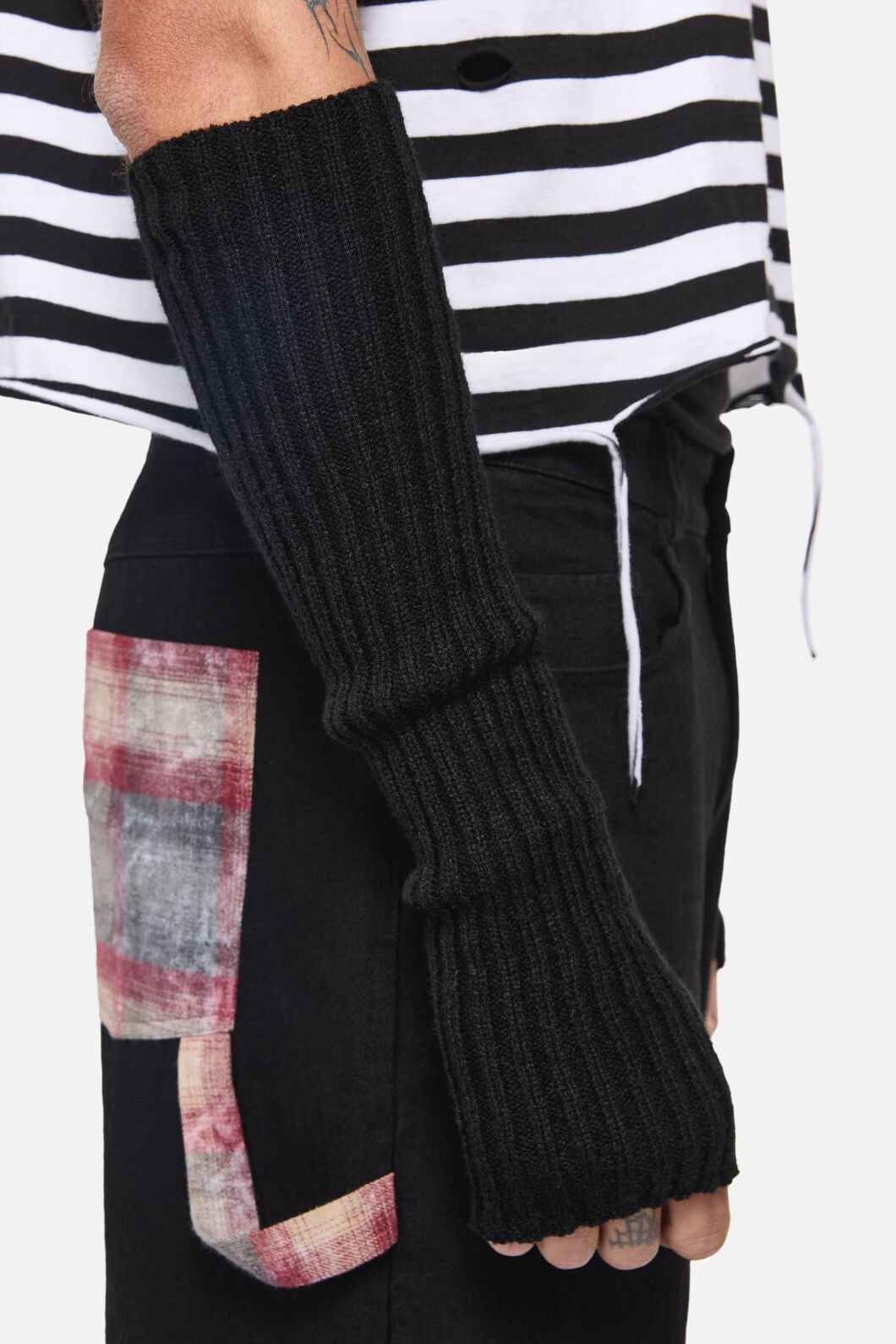 Dangerfield - Long Fingerless Gloves - black
