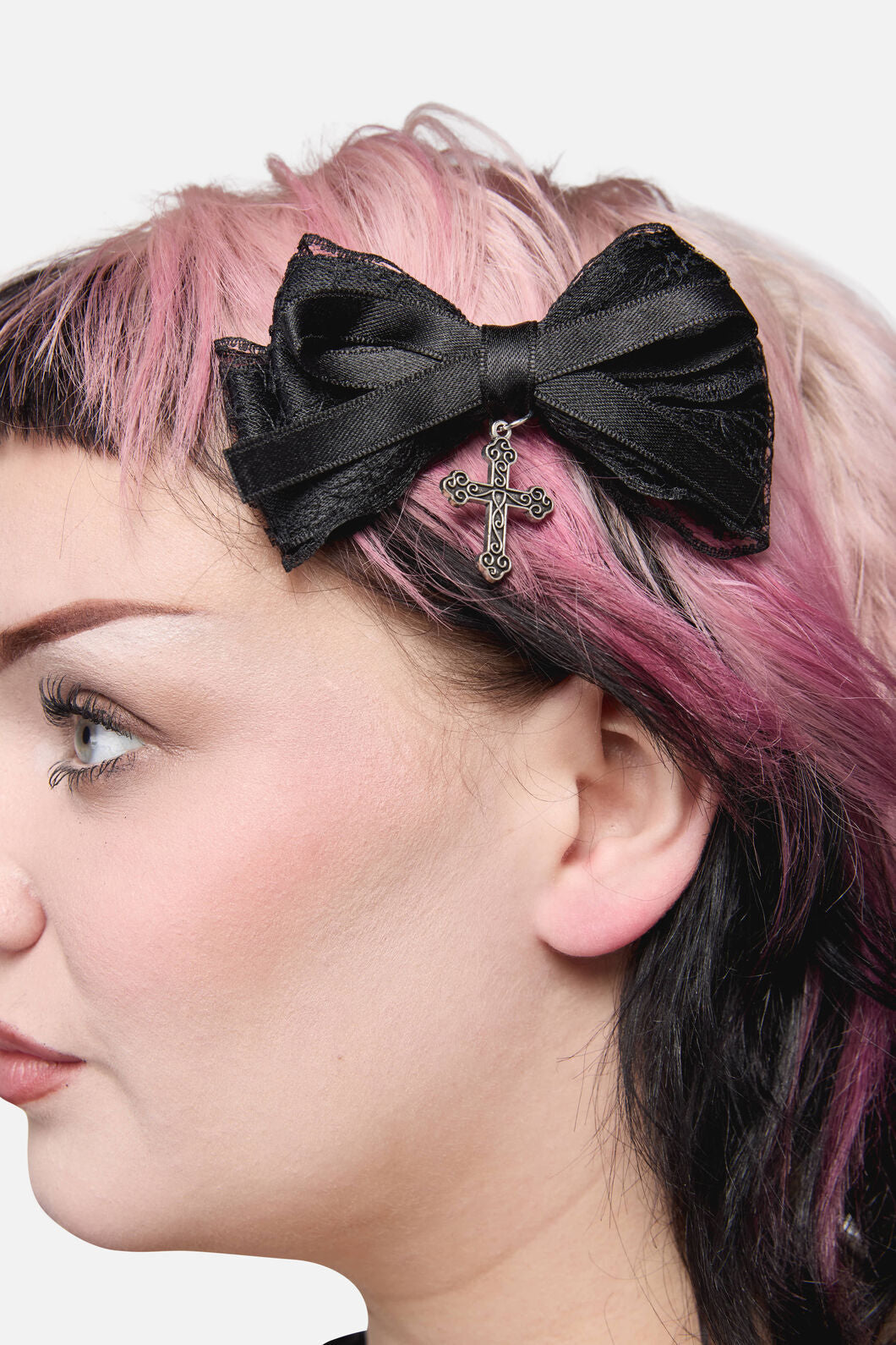 Dangerfield - Cross Bow Slide Hair Clip Set - black