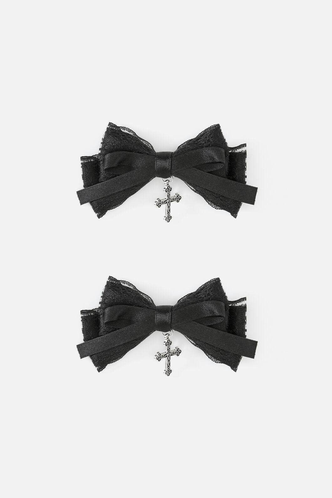 Dangerfield - Cross Bow Slide Hair Clip Set - black