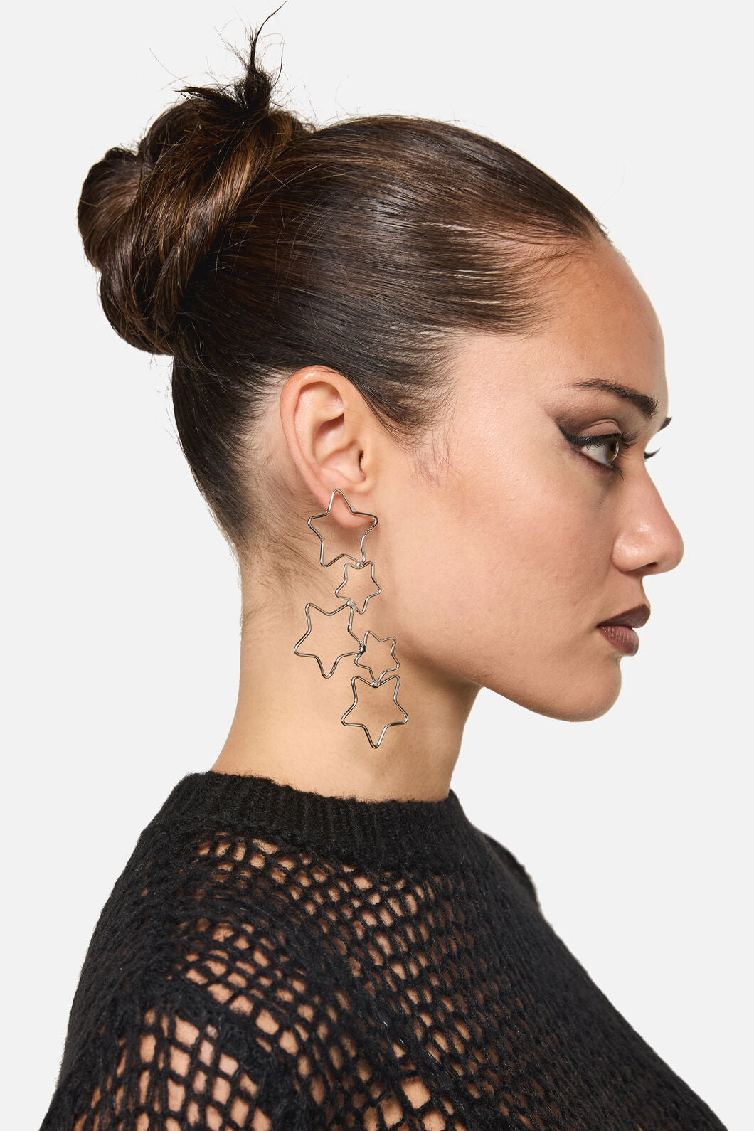 Dangerfield - Star Drop Earrings - silver
