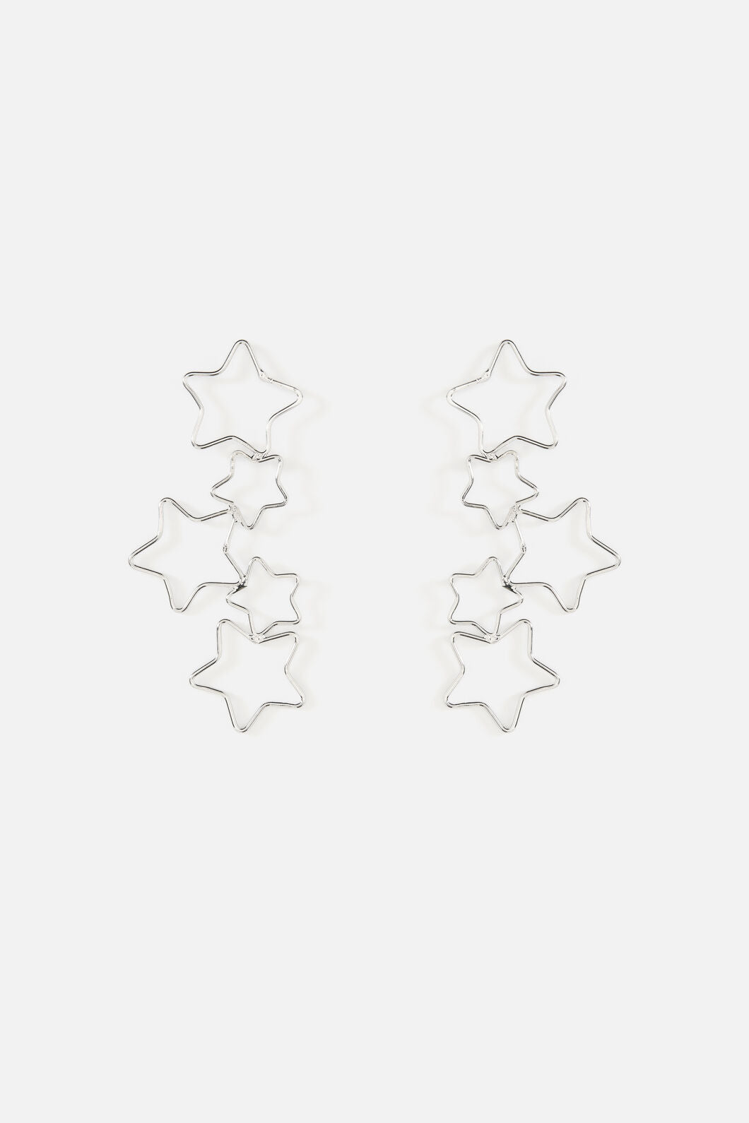 Dangerfield - Star Drop Earrings - silver