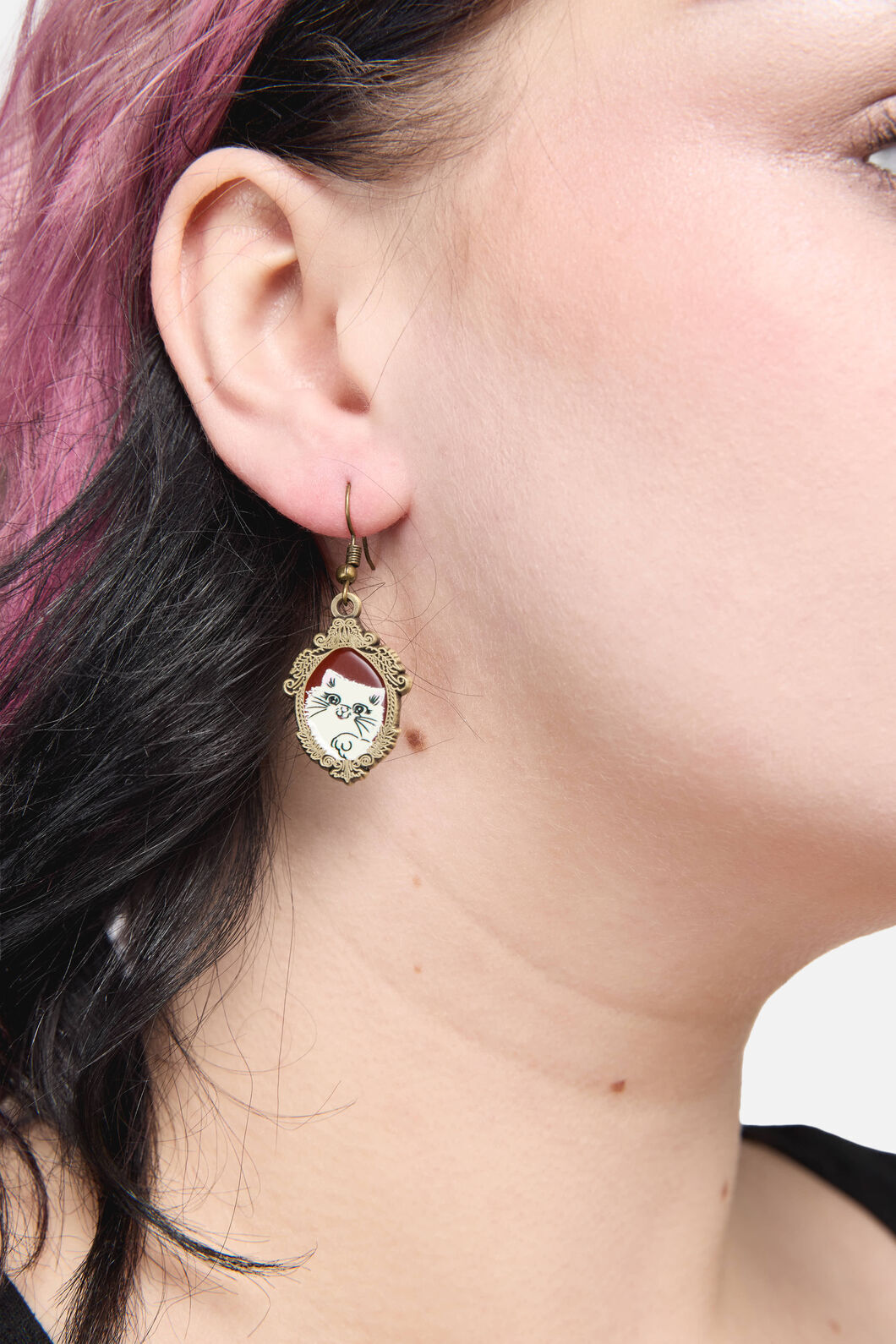 Dangerfield - Official Cat Portrait Earrings - multi
