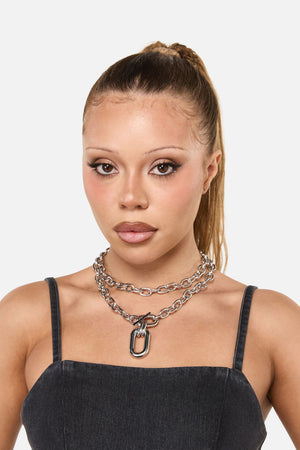 Dangerfield - Chunky Chain Necklace - silver