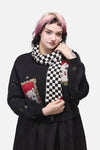 Dangerfield - Checkerboard Scarf - black-white