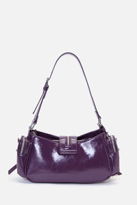 Dangerfield - Moto Stud Zip Bag - purple