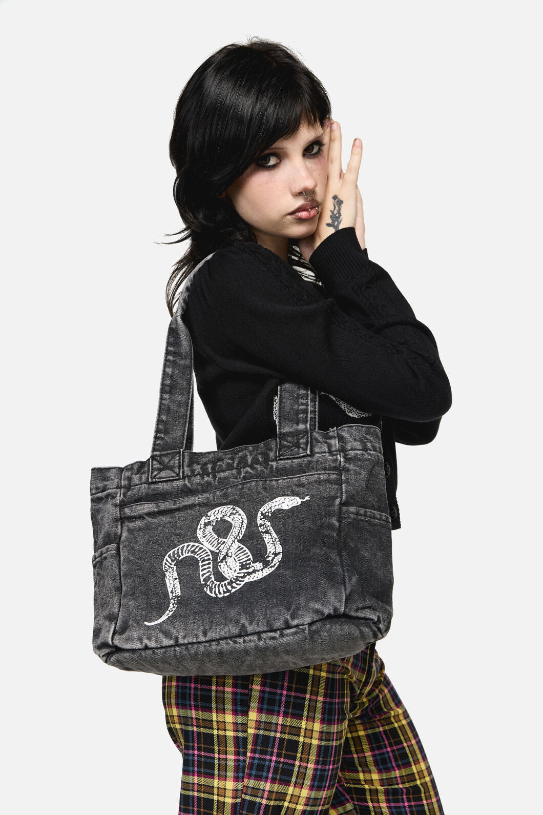 Dangerfield - Slithering Goth Printed Bag - black