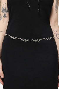 Dangerfield - Reptilian Chain Belt - silver