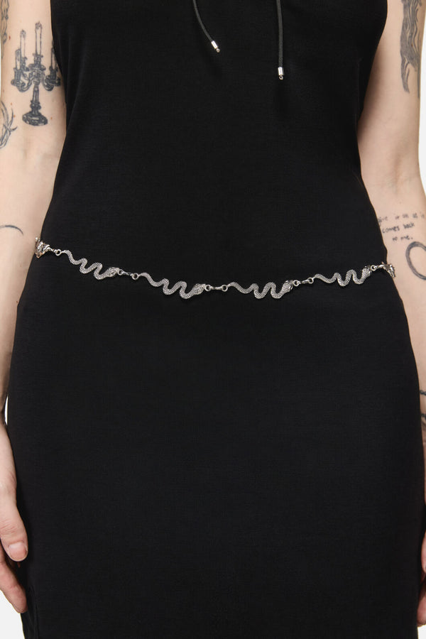 Dangerfield - Reptilian Chain Belt - silver