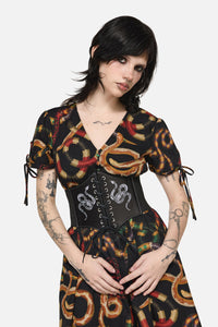 Dangerfield - Slithering Goth Waist Belt - black