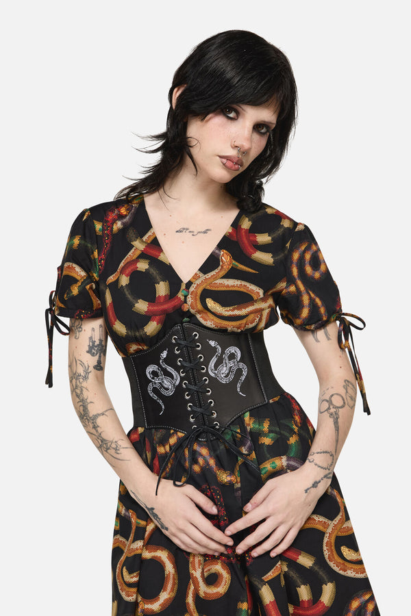 Dangerfield - Slithering Goth Waist Belt - black