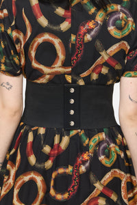 Dangerfield - Slithering Goth Waist Belt - black
