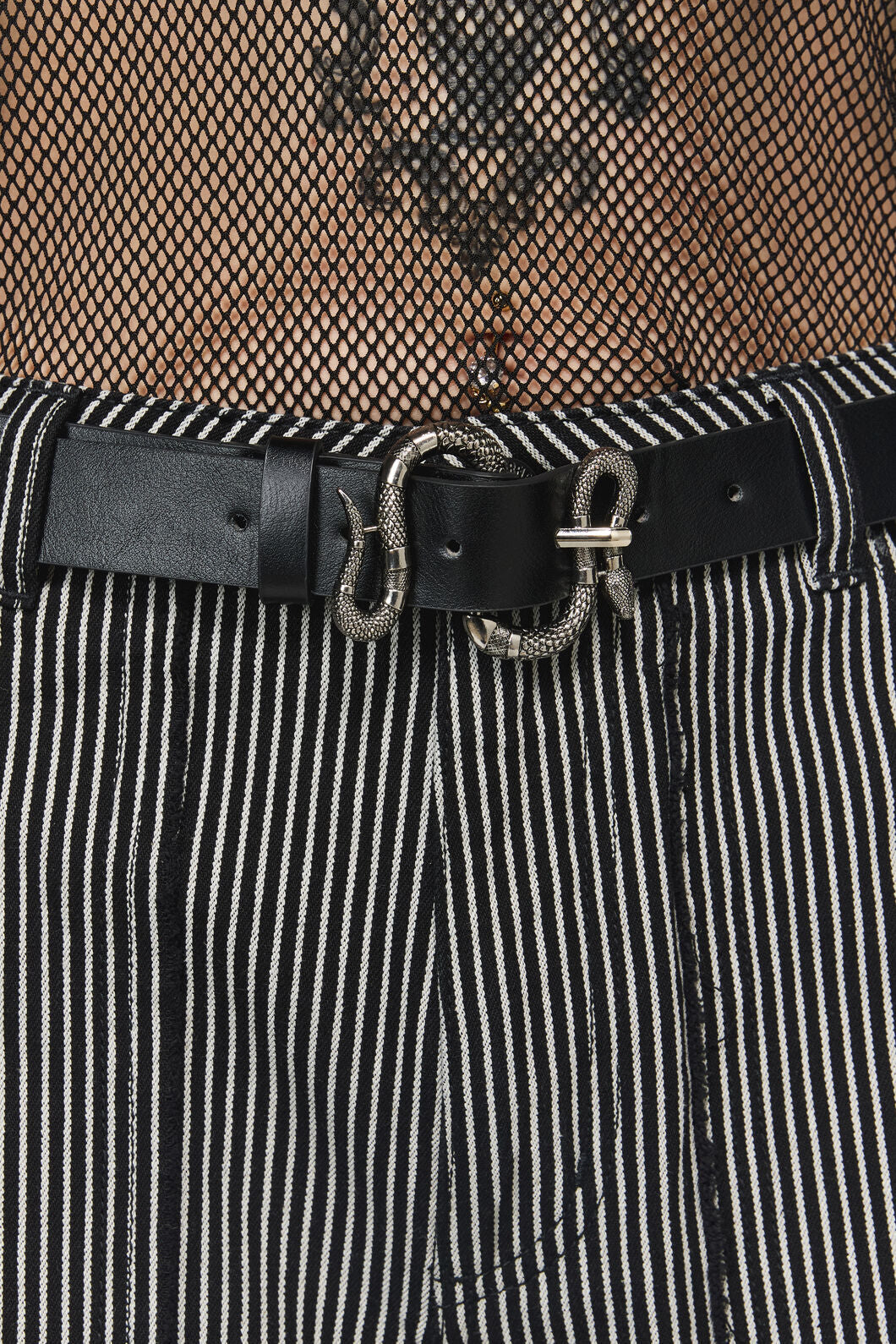 Dangerfield - Snake Buckle Belt - black