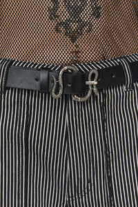 Dangerfield - Snake Buckle Belt - black