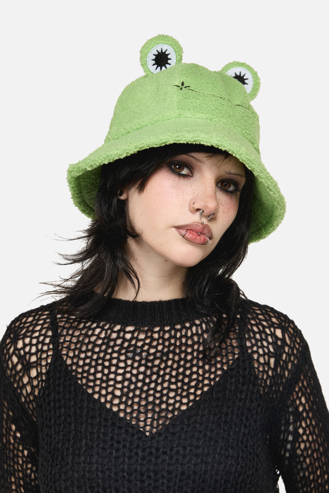 Dangerfield - Winter Frog Hat - green