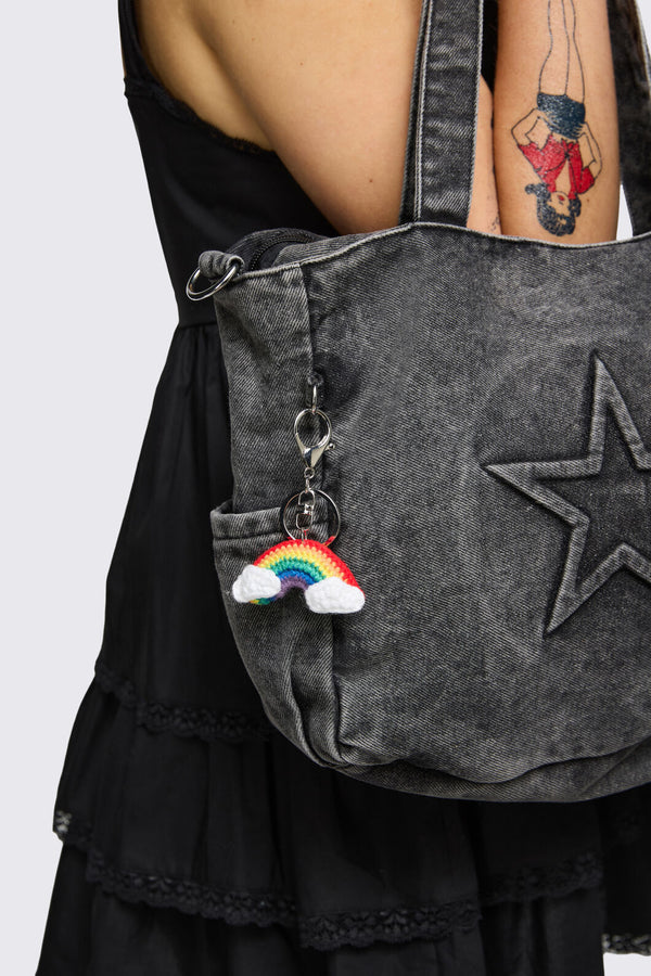 Dangerfield - Rainbow Bag Charm - rainbow