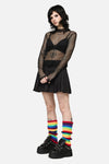 Dangerfield - Rainbow Rib Legwarmers - rainbow