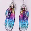 Rainbow Sparkle Wing Earrings