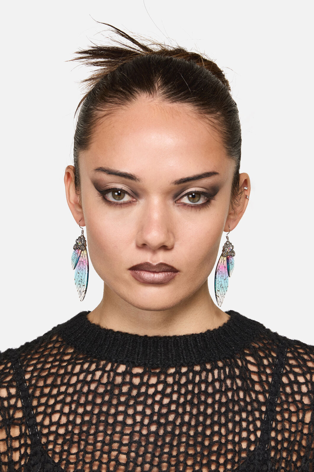 Dangerfield - Rainbow Sparkle Wing Earrings - multi