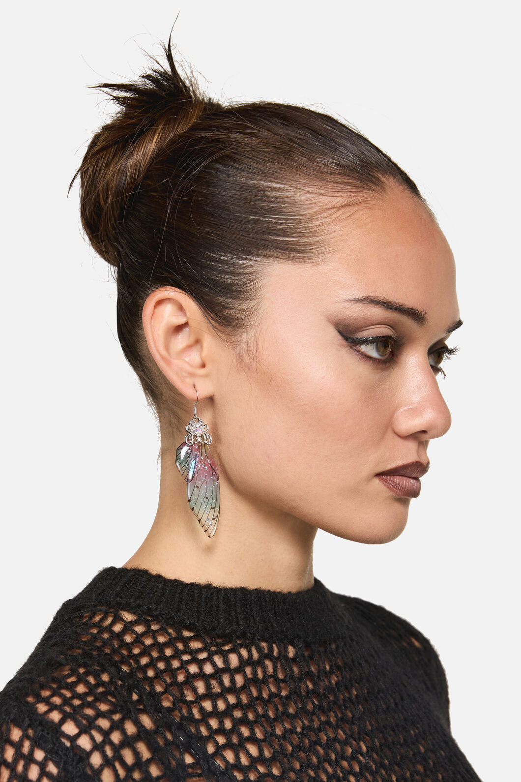 Dangerfield - Rainbow Sparkle Wing Earrings - multi