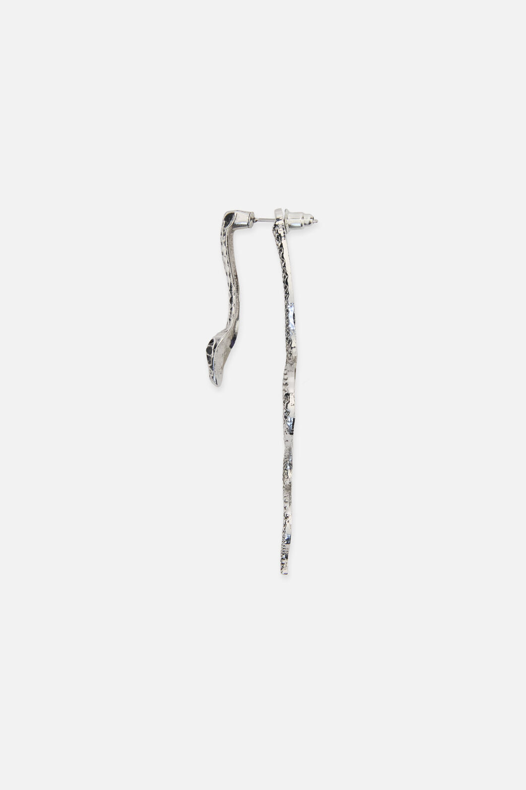 Dangerfield - Through The Ear Snake Earrings - silver