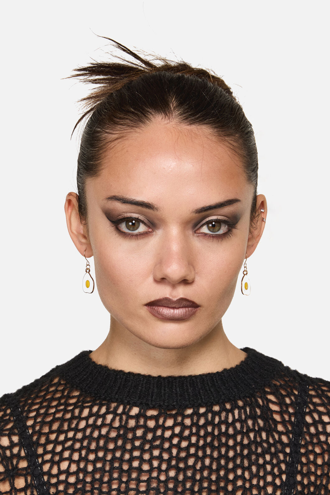 Dangerfield - Fried Egg Earrings - white-yellow