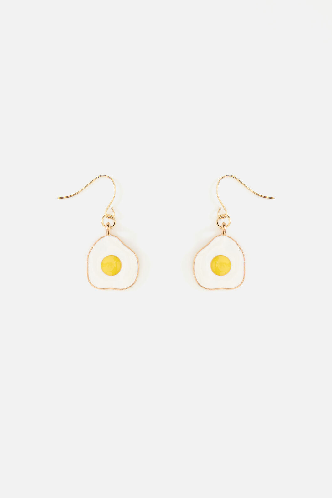 Dangerfield - Fried Egg Earrings - white-yellow