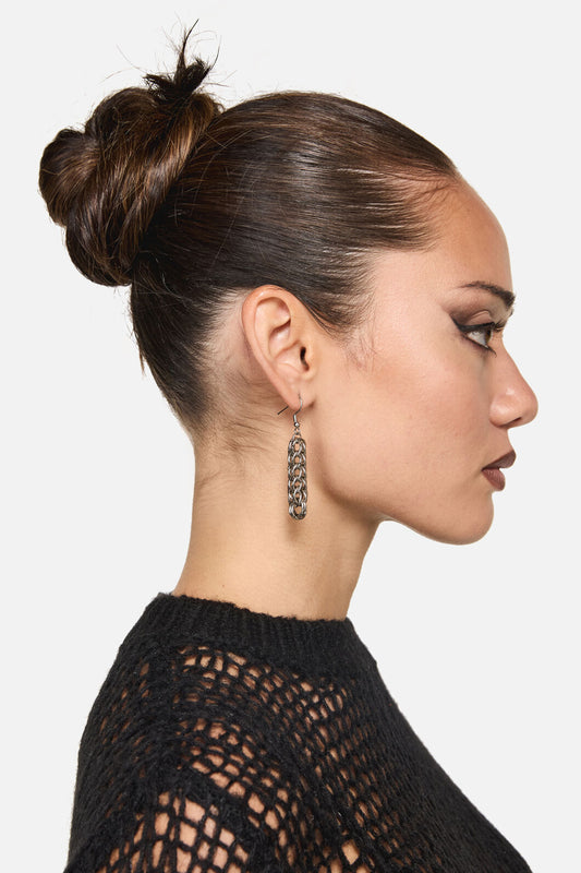 Dangerfield - Chainmail Earrings - silver