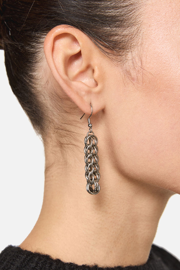 Dangerfield - Chainmail Earrings - silver