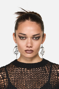 Dangerfield - Celestial Snake Earrings - silver-gold