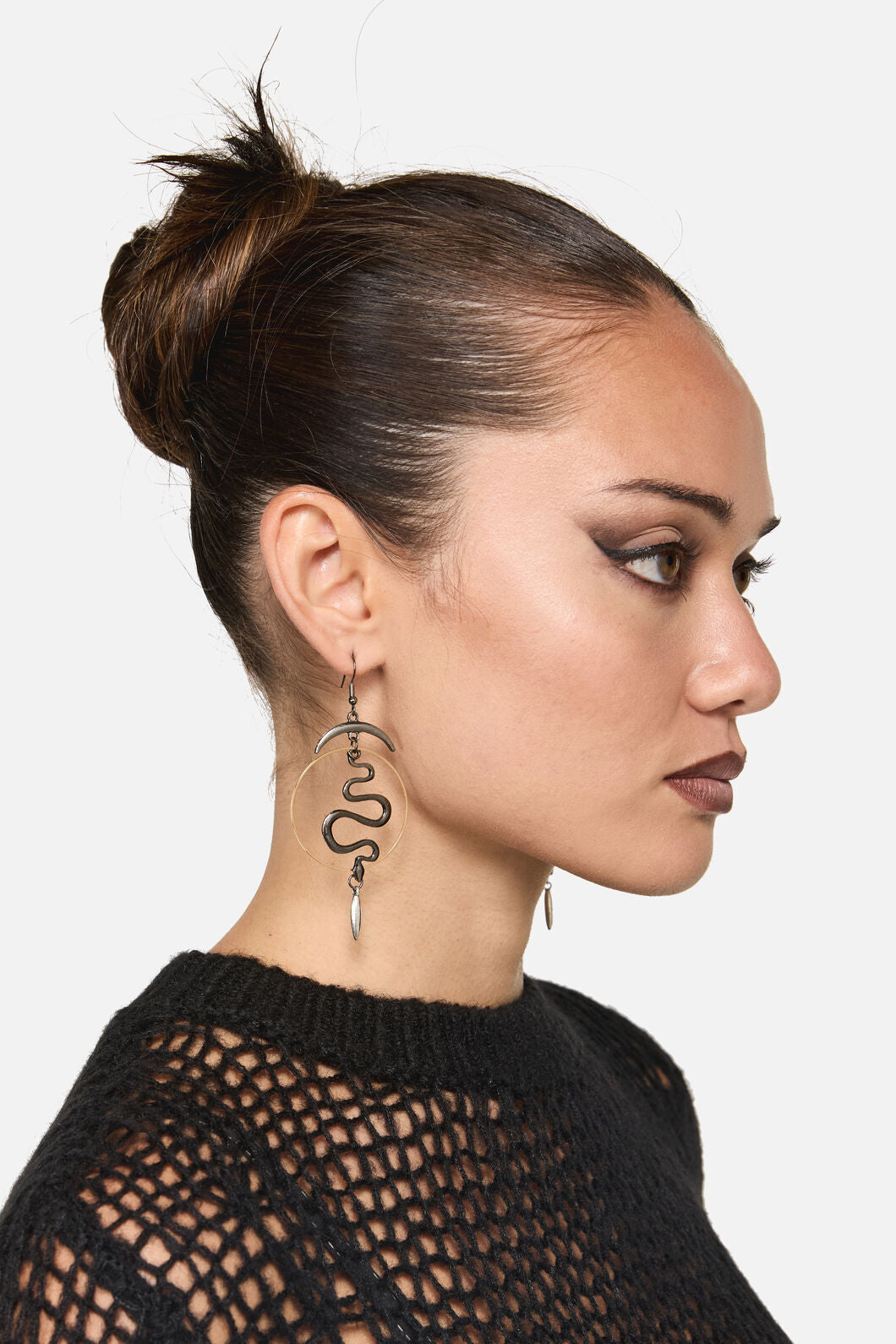 Dangerfield - Celestial Snake Earrings - silver-gold