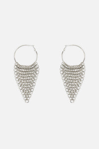 Dangerfield - Hoop Chainmail Earrings - silver
