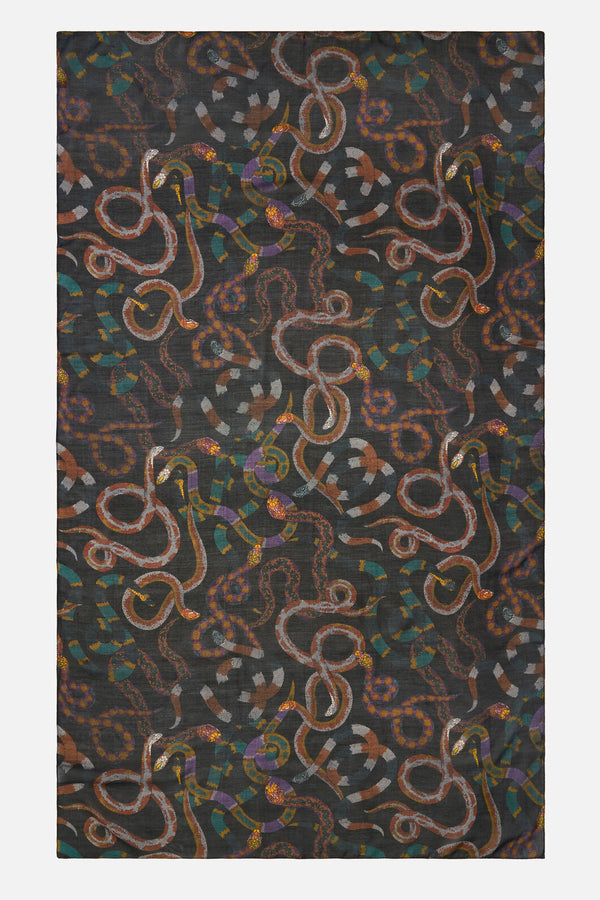 Dangerfield - Reptilian Scarf - black