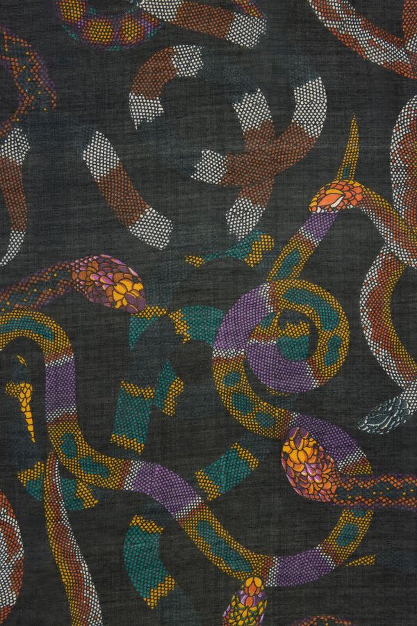 Dangerfield - Reptilian Scarf - black