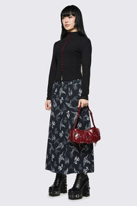 Dangerfield - Dark Red Stud Shoulder Bag - dark-red