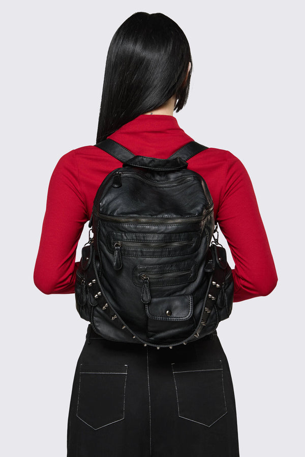 Dangerfield - Two Way Stud Backpack - black
