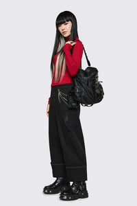 Dangerfield - Two Way Stud Backpack - black