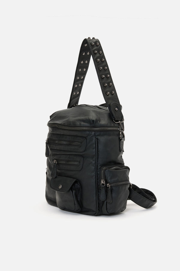 Dangerfield - Two Way Stud Backpack - black
