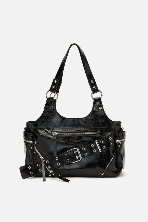 Dangerfield - Belted Shoulder Bag - black